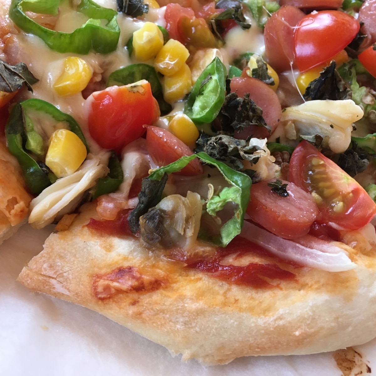 手作り生地で野菜たっぷりピザ レシピ 作り方 By Tommeg12 楽天レシピ 手作り生地で野菜たっぷりピザ レシピ 作り方 By Tommeg12 楽天レシピ